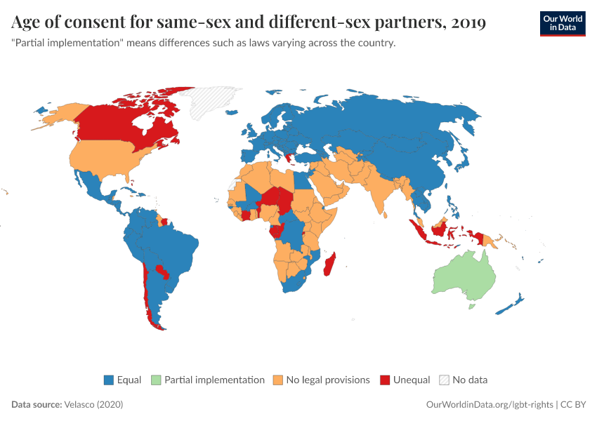 A thumbnail of the "Age of consent for same-sex and different-sex partners" chart