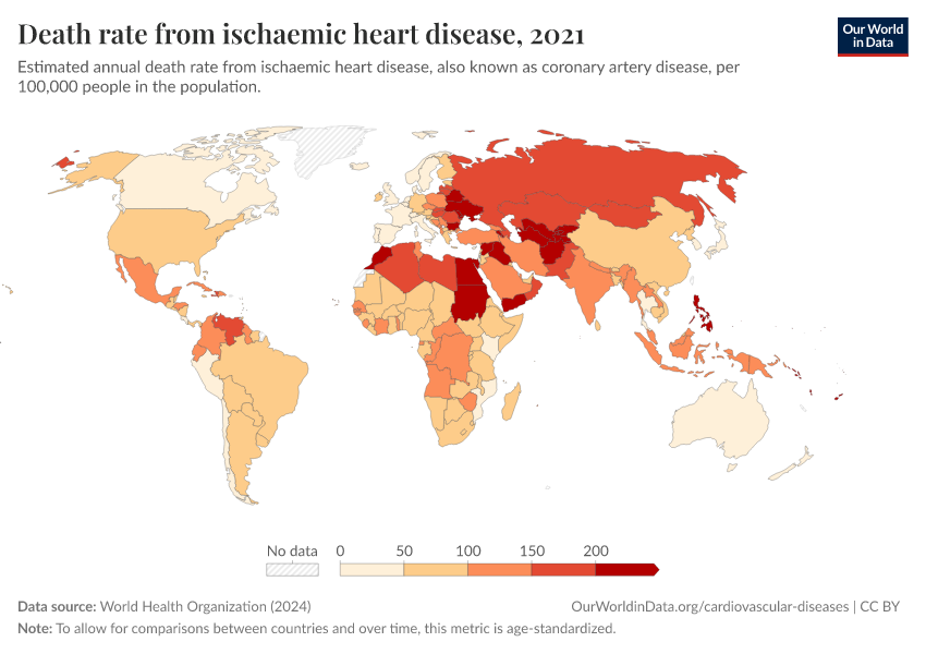 A thumbnail of the "Death rate from ischaemic heart disease" chart