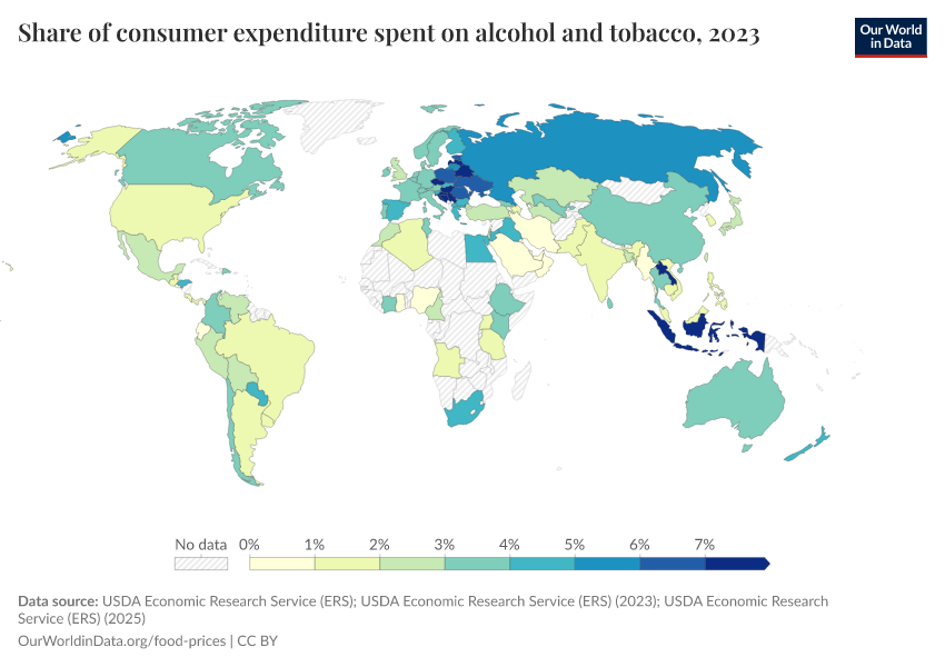 A thumbnail of the "Share of consumer expenditure spent on alcohol and tobacco" chart