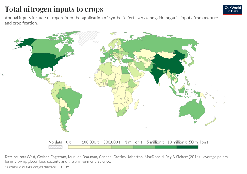 A thumbnail of the "Total nitrogen inputs to crops" chart