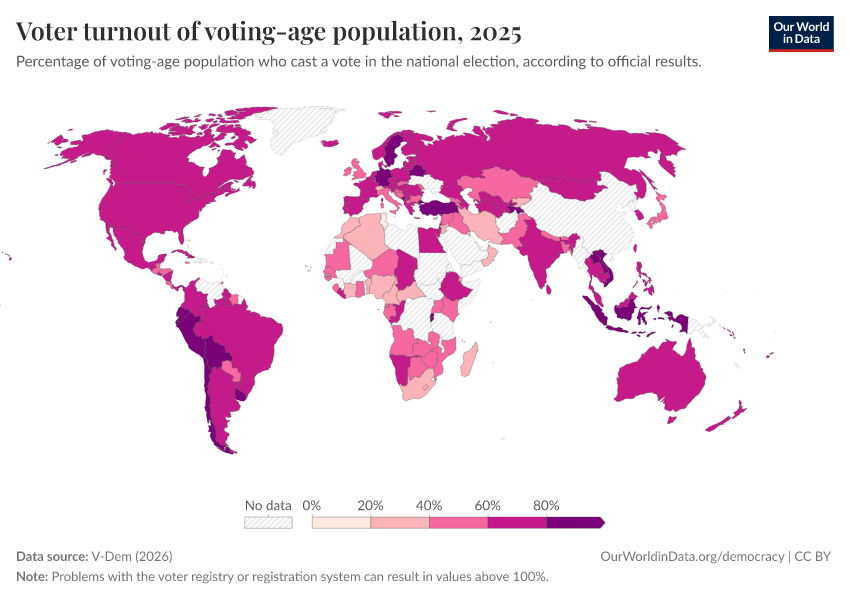 A thumbnail of the "Voter turnout of voting-age population" chart